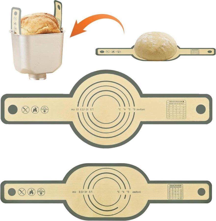 Siliconen Brood Sling Herbruikbaar Anti-Stick Zuurdesem Bakmat 2 Stuks