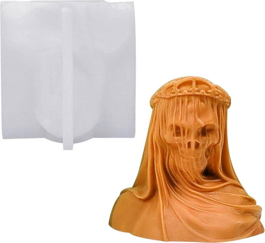 Siliconen kaarsvorm 3D-siliconenvorm kaarsvorm om te gieten mysterieus meisje doe-het-zelf kaarsen gietvormen siliconen voor ambachtelijke ornamenten geurkaars handgemaakte zeep siliconen