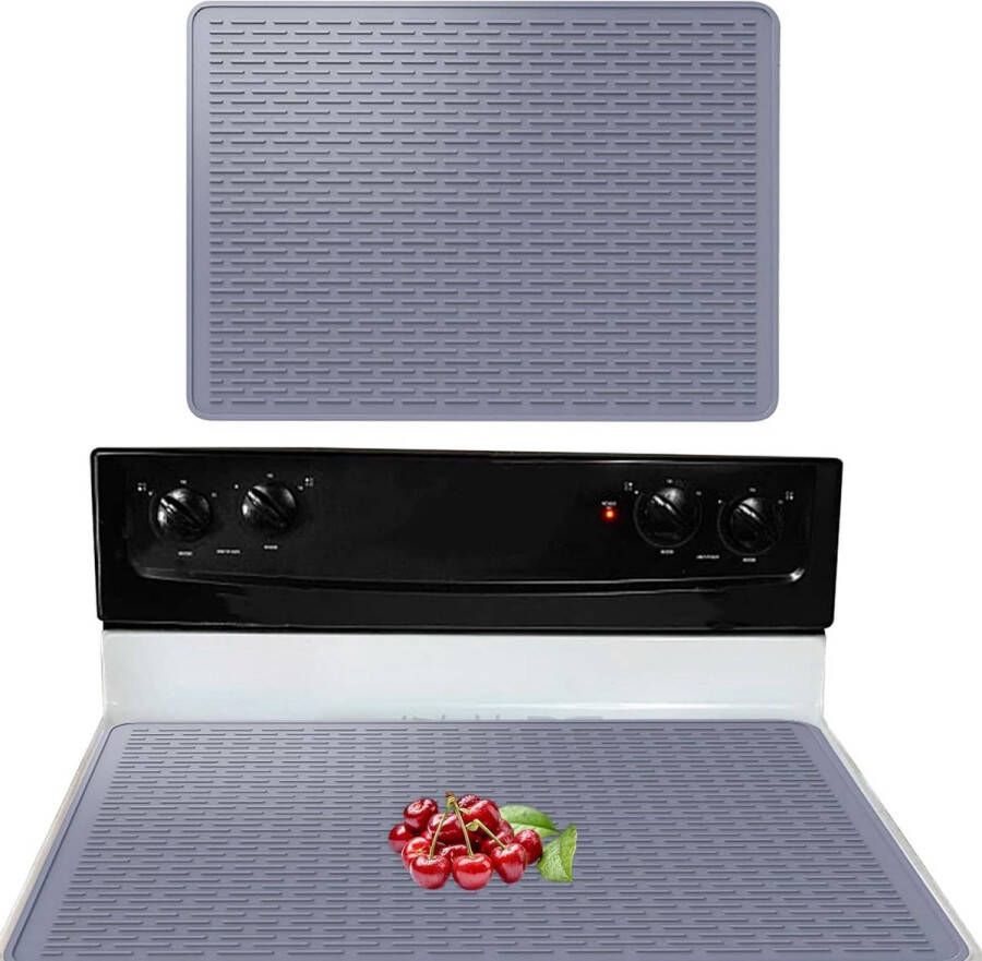 Siliconen kookplaat afdekking 71 x 50 cm Antislip bakonderlegger Krasbescherming voor inductiekookplaat