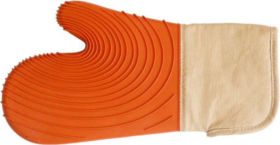 Siliconen Ovenhandschoenen Handschoenen Ovenwanten Barbecue Hittebestendig Oranje