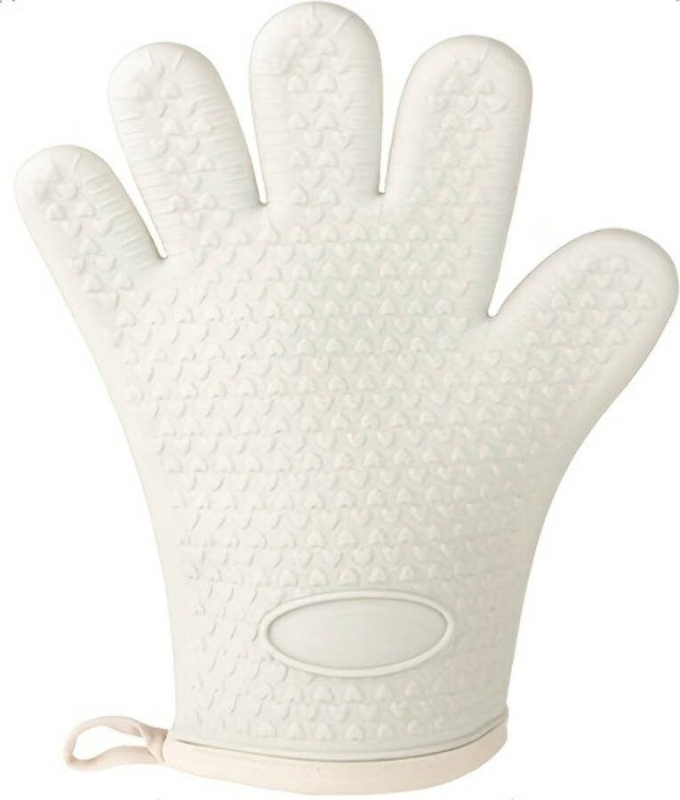 Siliconen Ovenhandschoenen Ovenwanten Barbecue Handschoenen Hittebestendig Beige