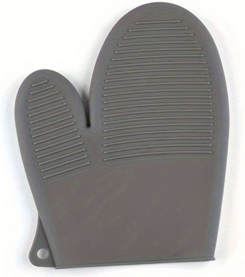 Siliconen Ovenwanten Ovenhandschoenen Barbecue Handschoenen Hittebestendig BBQ Grijs