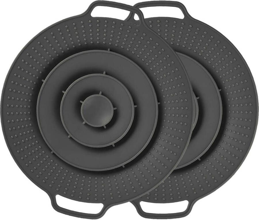 Siliconen Pannendeksel Morsstopper Overloopbeveiliging Ø 15-25 cm Bescherming tegen Overkoken
