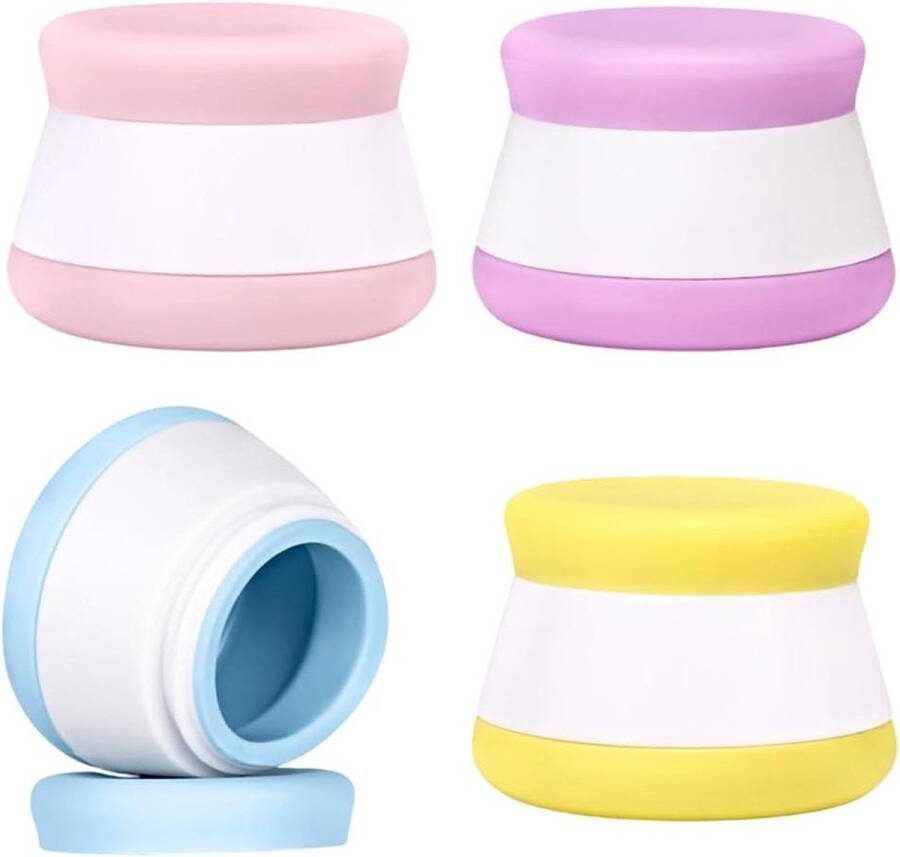 Siliconen reisflessen navulbare crèmepotjes lekvrije reiscontainer 20 ml reisflesjes handbagage
