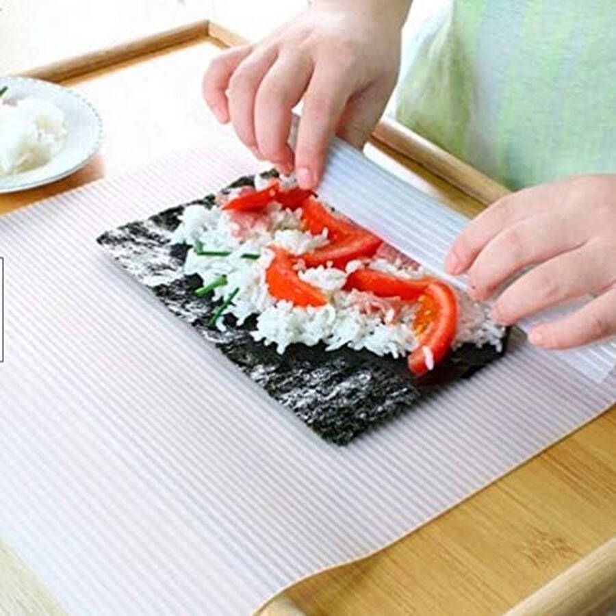Siliconen Sushi Rolling Mat Non‑Stick Herbruikbare Sushi Roller 13 8 x 11 8 inch