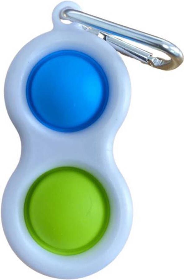 Simple Dimple Fidget toy Tiktok trend Tiktok hit Pop it Groen en Blauw