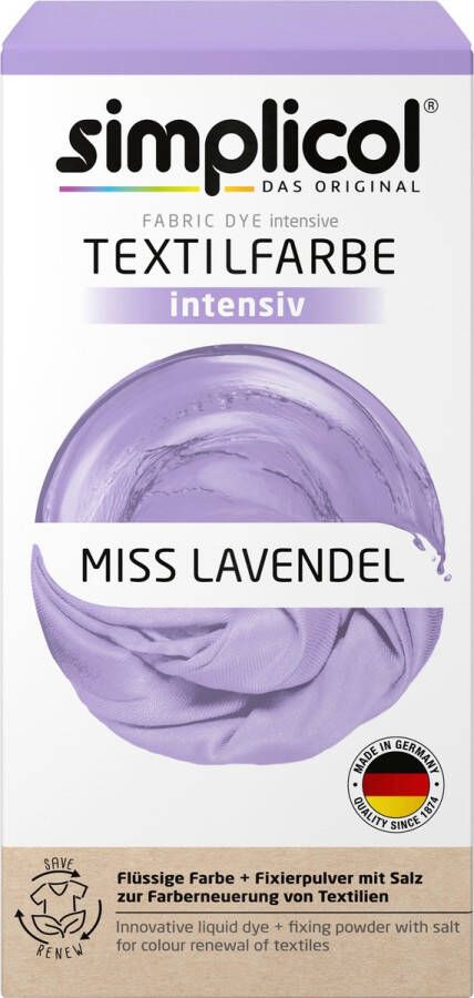 Simplicol Textielverf Intens Wasmachine Textielverf Miss Lavendel 1 stuk