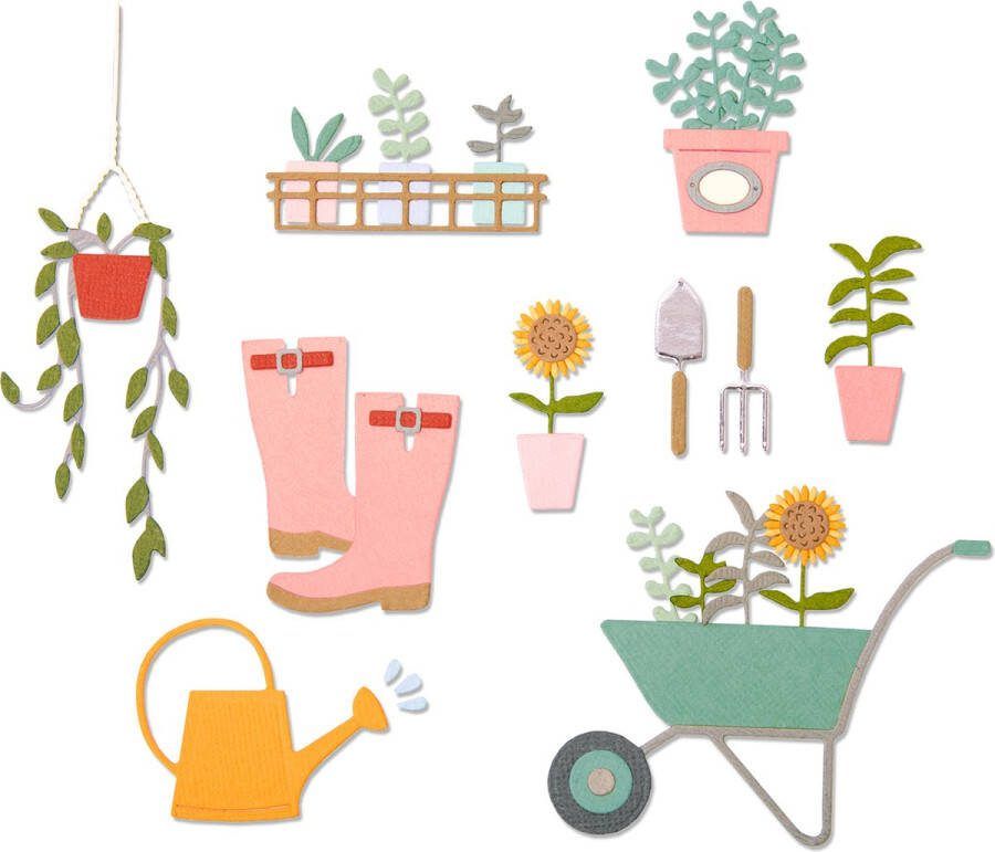 Sizzix Thinlits Snijmal Tuinhuis 23 stuks