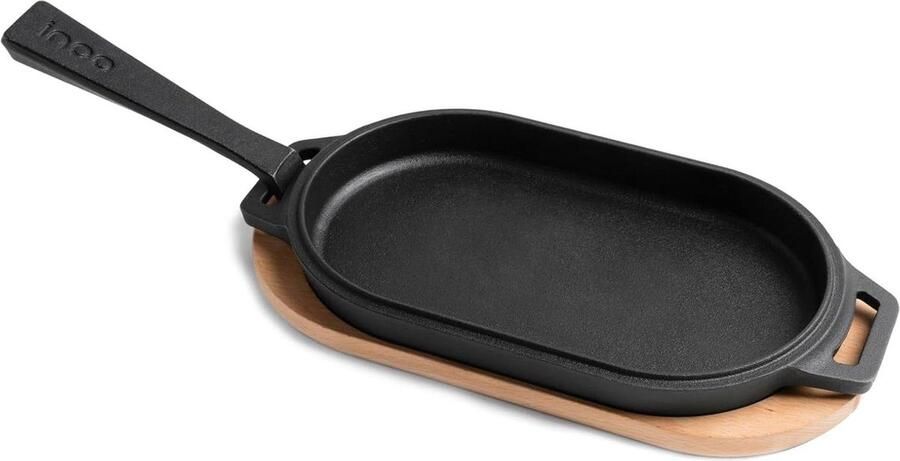 Sizzler Pan van Gietijzer Ovenbestendige Koekenpan van Hoge Kwaliteit Geschikt voor Alle Pizza Ovens