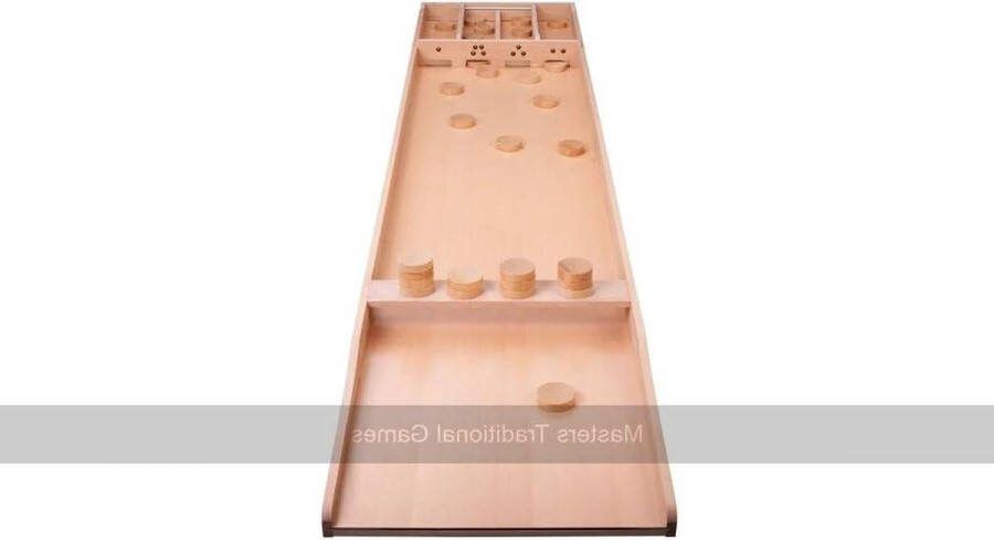 Sjoelbak 200 cm met 30 Sjoelstenen Wedstrijdsjoelbak