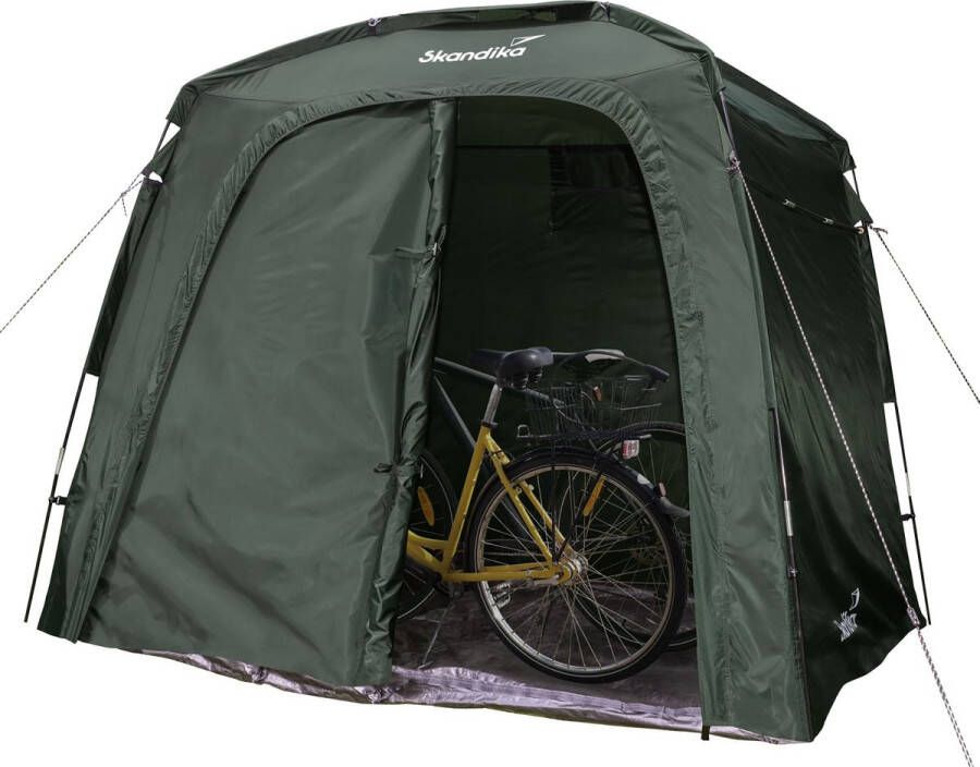 Skandika Opslagtent L Tent – Opslagtenten Waterdicht wintervast met vloer shelter fietsenstalling – Storage tent Opbergtent – Schuurtent – Fietstent Garagetent 200 x 150 x 170 cm (LxBxH) Outdoor tuin kamperen – groen