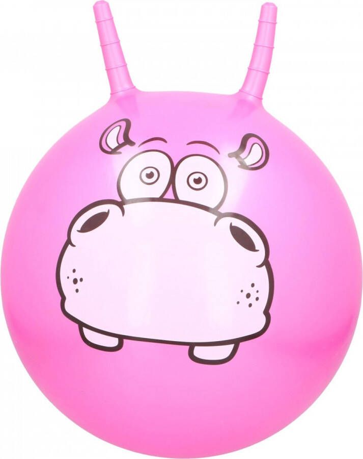Skippybal 45 cm Nijlpaard Roze