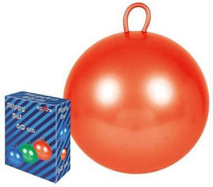 Gebro Skippybal blauw 60 cm voor kinderen Skippyballen buitenspeelgoed voor jongens meisjes