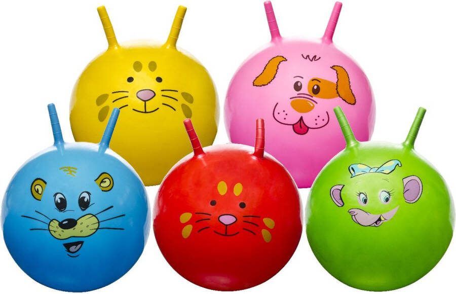 Skippybal met dierengezicht Buitenspeelgoed voor Jongens & Meisjes 46 Centimeter