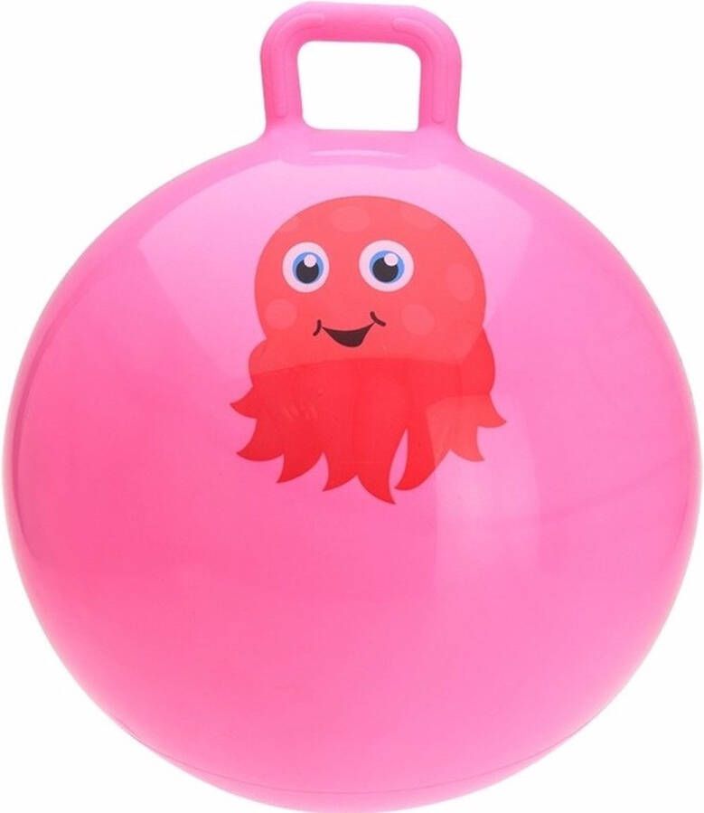 Skippybal roze met octopus 55 cm