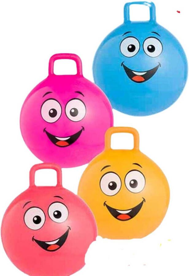 Skippybal Smiley Zalm Roze Kunststof Ø 45 cm Kinderen Bal