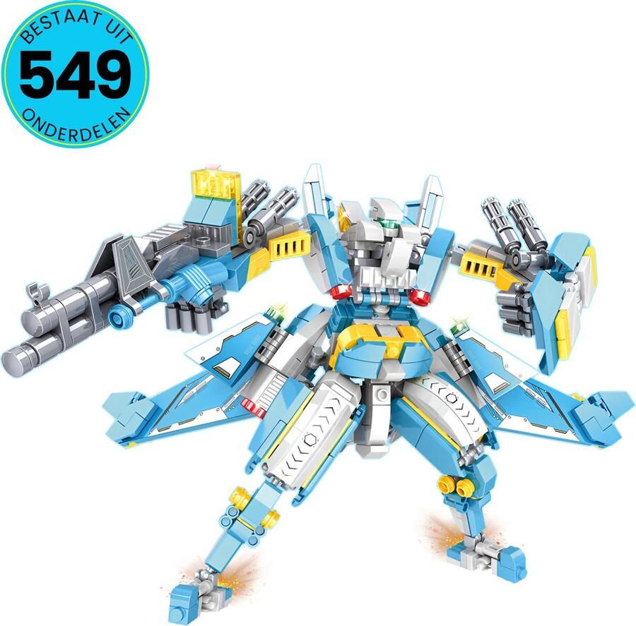 Sky Conqueror Robot Speelgoed Set Geschikt Voor LEGO Vanaf 6 Jaar 549 Bouwstenen Bouwset STEM Speelgoed Bouwsets Bouwspeelgoed Inclusief Handleiding