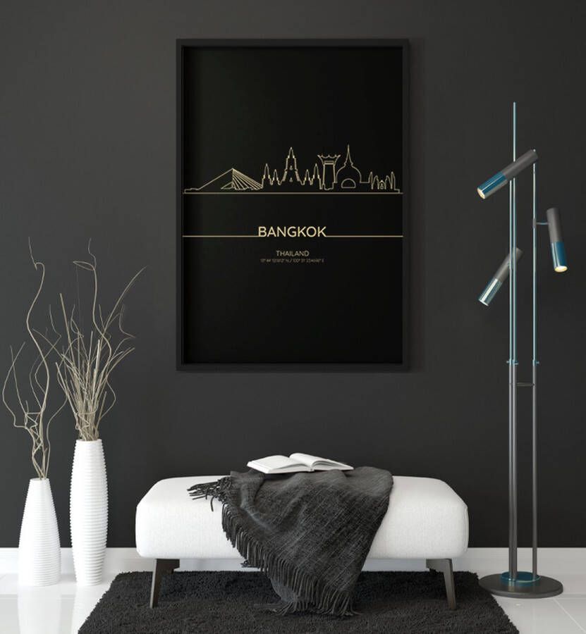 SKYLINE BANGKOK WANDDECORATIE POSTER 30X40cm