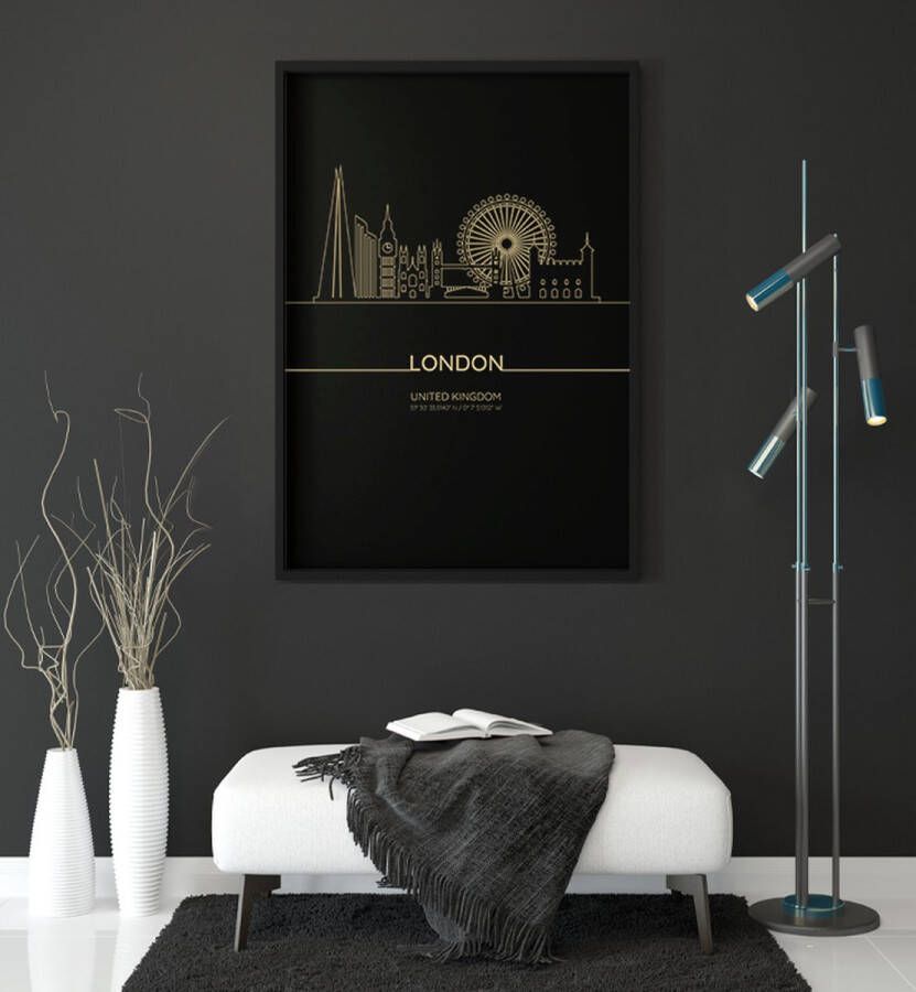 SKYLINE LONDON WANDDECORATIE POSTER 40X60cm