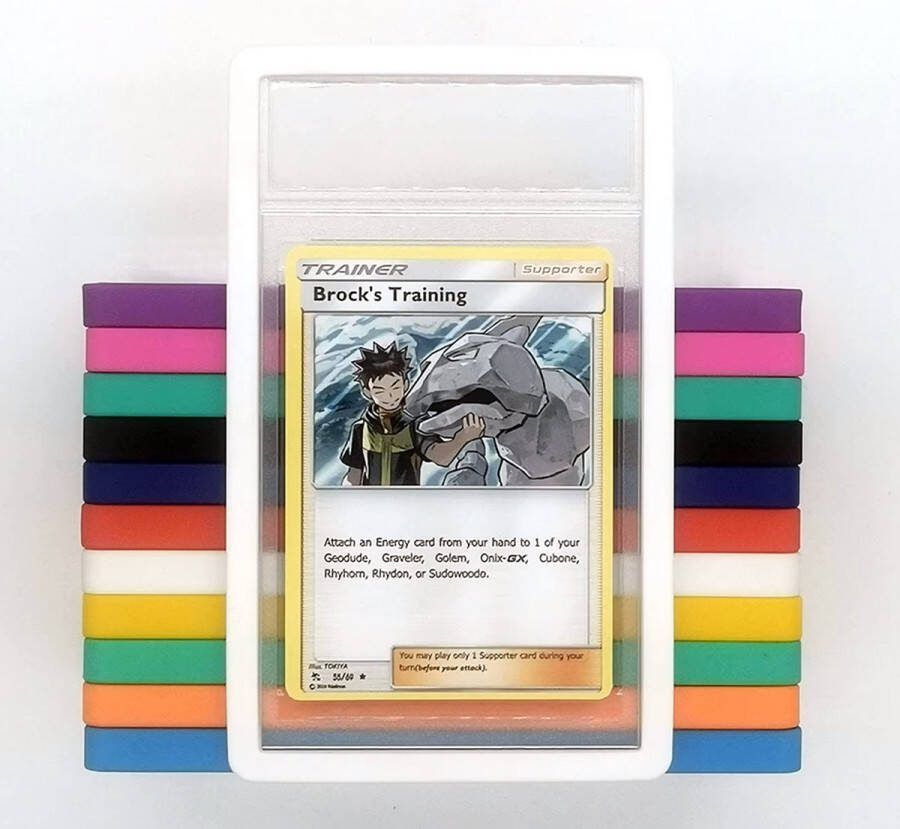 Slab beschermhoes Wit Slab Cover Slab Beschermhoes Slab Protector PSA Case PSA TCG Pokémon Yu-Gi-Oh! Cardgame Trading Card Game Lorcana Magic the Gathering One Piece