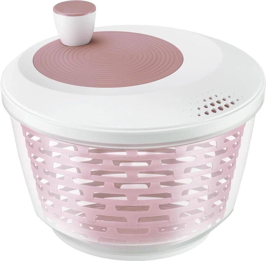 Slacentrifuge 44 liter Kunststof BPA-vrij Spinderella doorzichtig wit roze 2430226P slazwierder