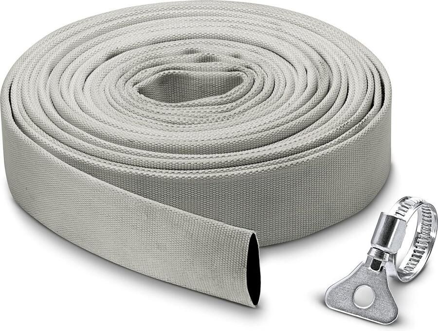 Slang platte slang 10 m extra strong (1 4 inch) voor dompelpompen (max. werkdruk 5 bar)