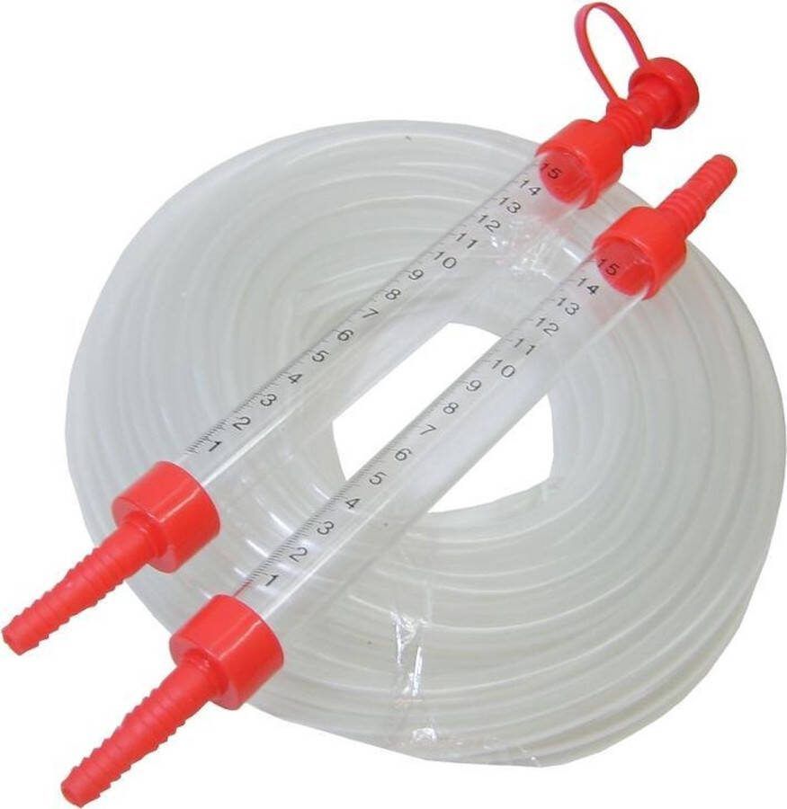 Slangwaterpas met pvc water slang 10 meter waterpas
