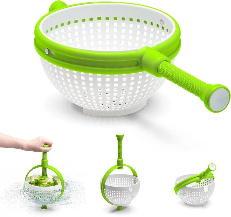 Slazwierder Vergiet en Salade Spinner met Anti-slip Bodem