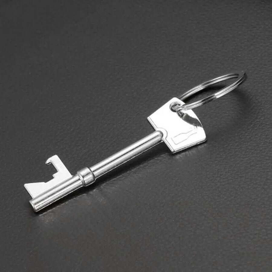 Merkloos Sans marque Bieropener Sleutelhanger Flesopener Aluminium