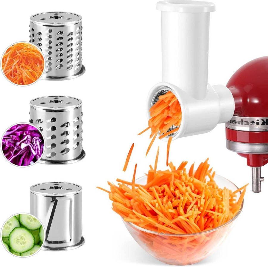 Slicer Shredder Attachments for Kitchenaid Mixer Snijmachine Accessoires voor het Snel Snijden van Groenten voor Salades Aardappelen Komkommers en Stoofschotels