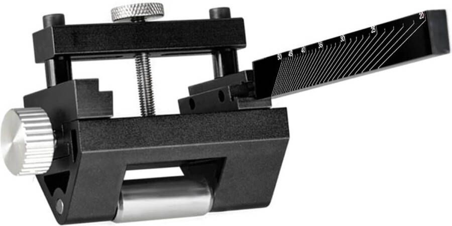 Slijphulp Beitel Honing Gids Gereedschap Houtbewerking Slijpsteen Verstelbare Hoek Messenslijper voor Beitels en Schaafmachines 0-6 5 cm (Zwart)