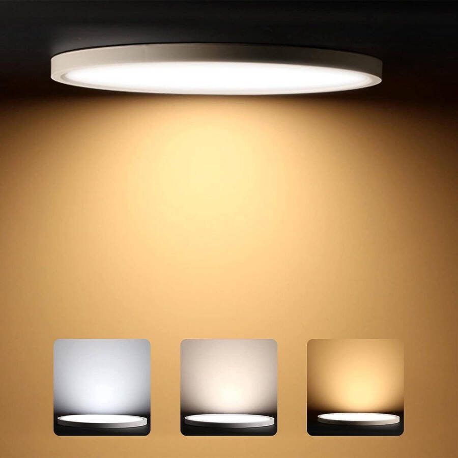 Slim Plafondlamp Badkamerverlichting Natuurlijk Wit Warm Wit Inbouwverlichting voor Kantoor Keuken LED Instelbare Kleurtemperatuur