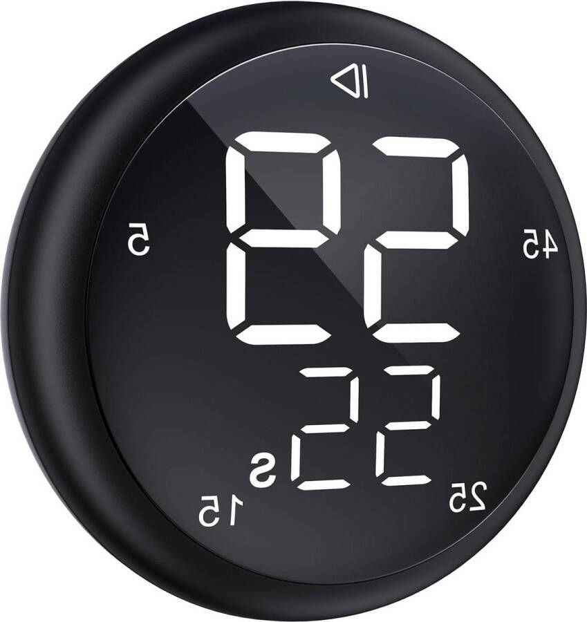 Slimme Keukentimer iviteitstimer met magnetische digitale timer voor op het bureau of in het klaslokaal ADHD-timer voor kinderen Afteltimer met 5 15 25 45 minuten snelkoppelingsinstelling (zwart) kookwekker digitaal