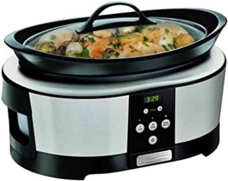 Slowcooker met Timer Slowcooker Elektrisch Slowcooker met Timer 4 Personen
