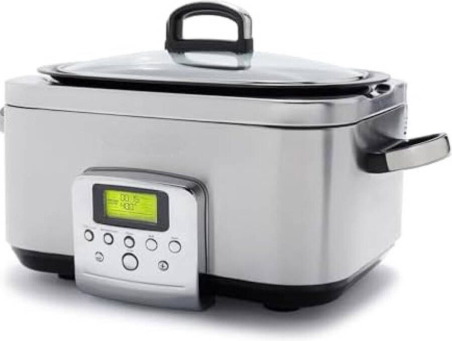 Slowcooker met Timer Slowcooker Elektrisch Slowcooker met Timer 4 Personen Roestvrij Staal