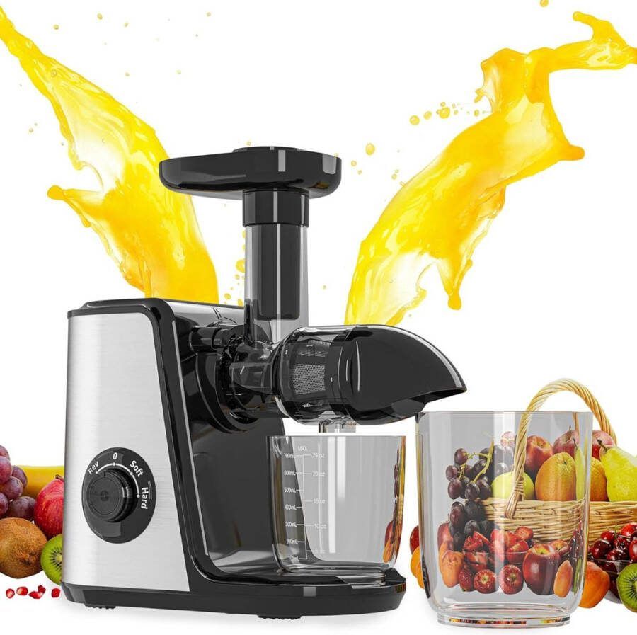 Slowjuicer Sapcentrifuge Groenten en Fruitpers Anti Drup Juicer