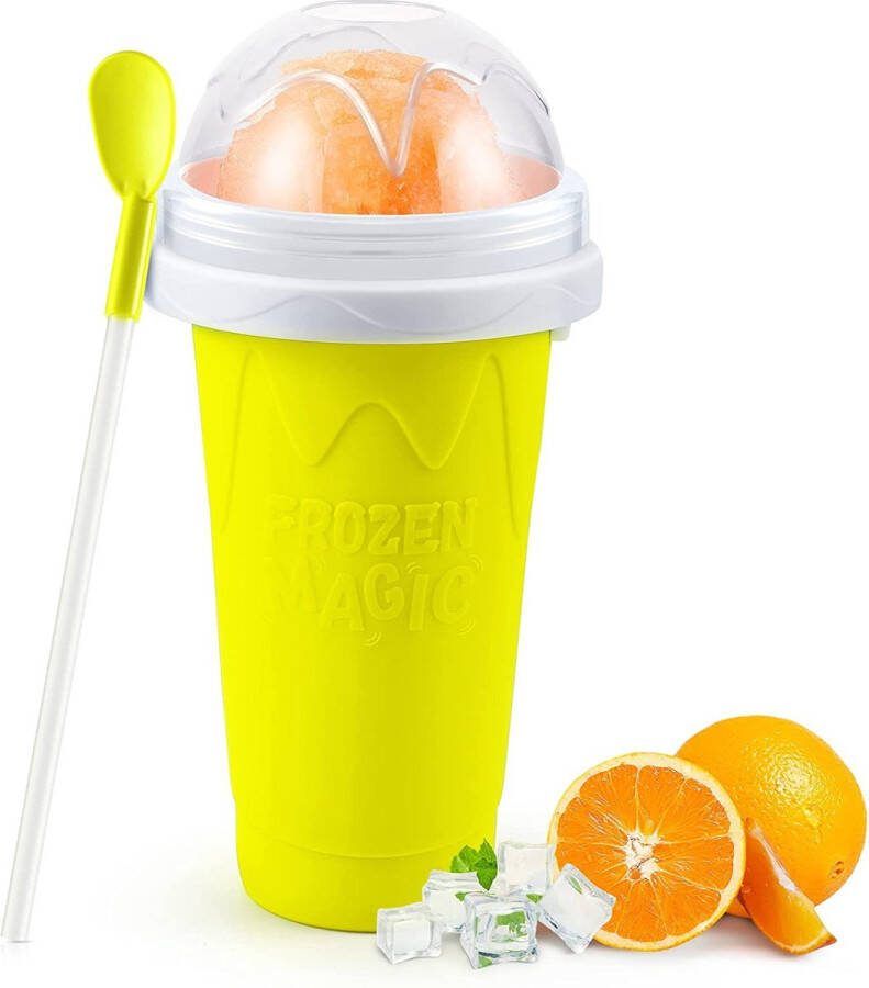 Slushy Maker Slush Puppy Maker IJscrusher Slush Puppy Beker Slushy Puppy Maker Slush Puppy Machine Slush Maker Slushy Cup Tiktok Geel