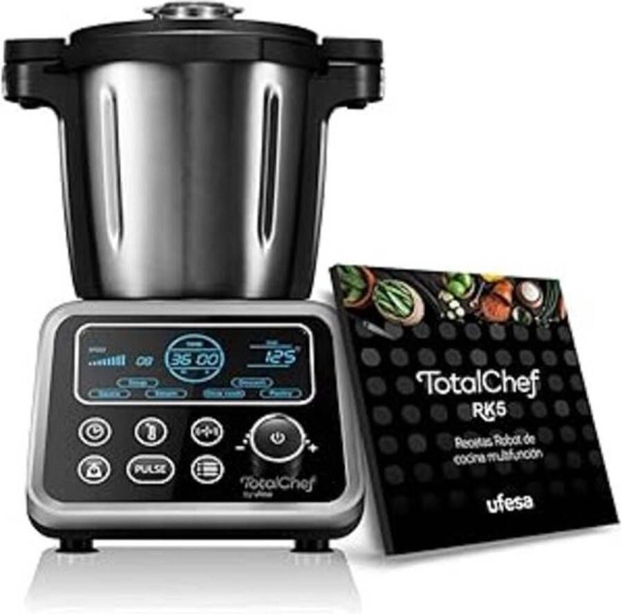 Smart Keukenmachine Keukenrobot Foodprocessor 20 Kookfuncties 1700 W LCD-display 3.5L Inhoud Geïntegreerde Weegschaal Multifunctioneel