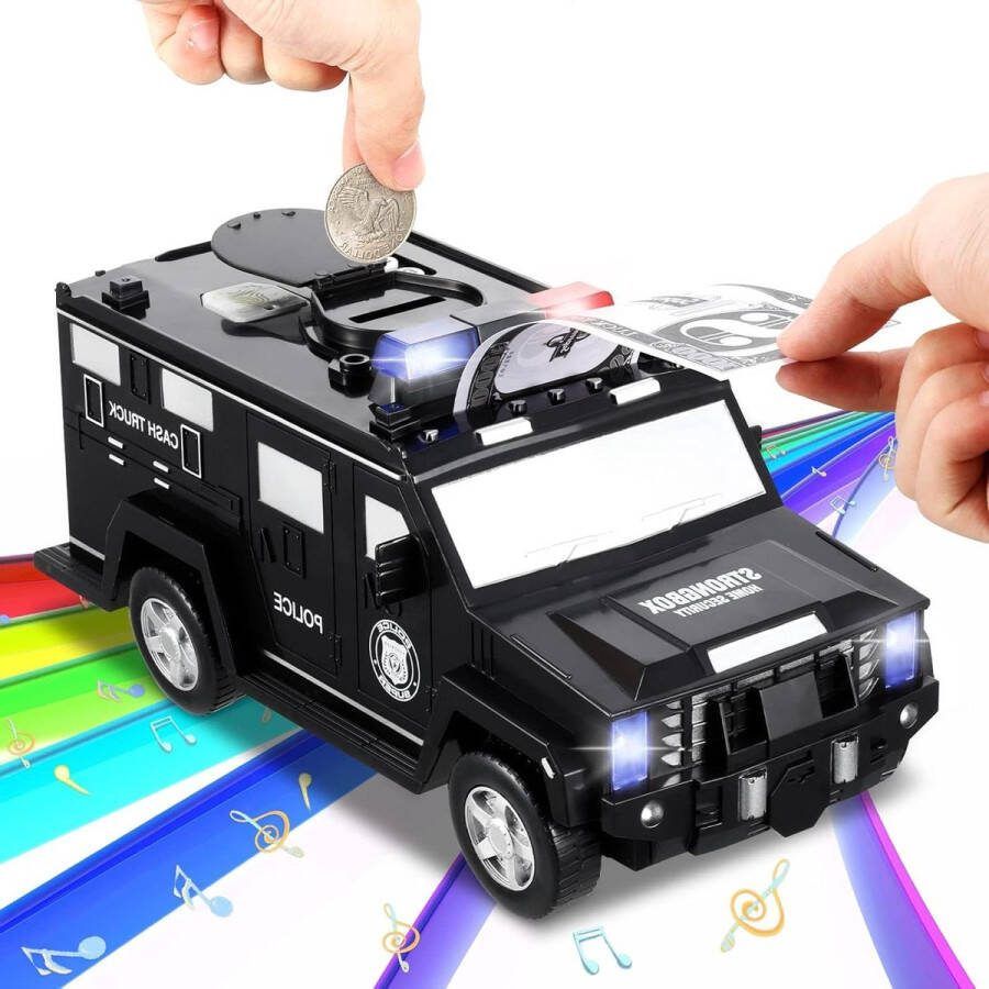 Smart Kids Wachtwoord Spaarpot Bankbiljet Auto Munt Muziek Spaarpot Papiergeld Bespaar Kinderen Jongen Meisje Verjaardagscadeau