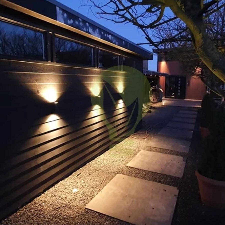 Smart Tuya LED Buiten Wandlamp San Francisco Zilver IP44 Incl. WiFi spots
