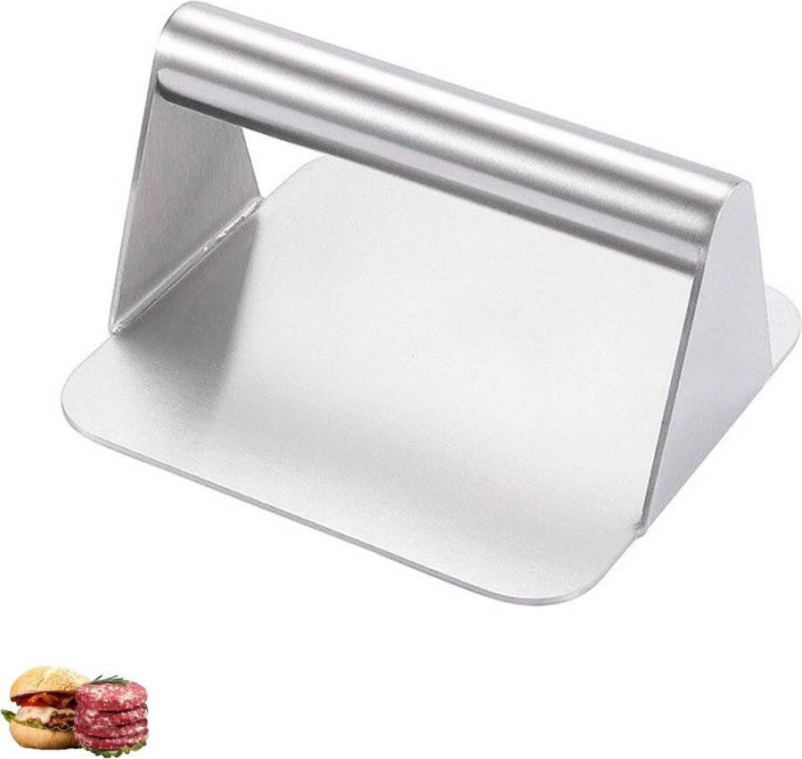 Smash Burgerpers roestvrij staal vierkante hamburgerpers voor grillen platte topgrill squeeze grease makkelijk schoon te maken. smash burger