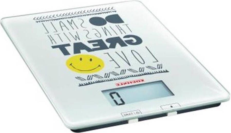 Smiley digitale keukenweegschaal nauwkeurig wegen
