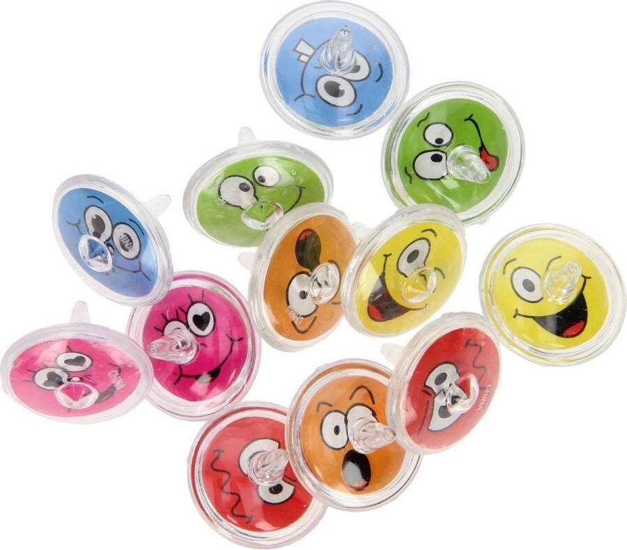 FG Smiley Tolletjes Tol 12 Stuks Uitdeelcadeautjes voor Kinderen Traktatie voor Kinderen Verjaardag