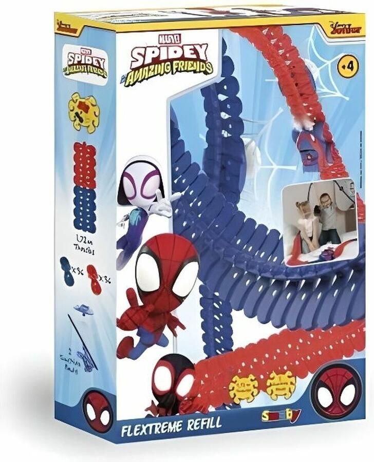 Smoby Spidey & Amazing Friends Flextreme Racebaan Uitbreidingsset 72dlg
