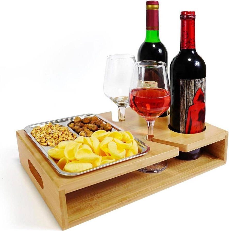 Snackbox bankbar met snackschalen Snackbars sofa dienblad Cadeaus voor mannen en vrouwen
