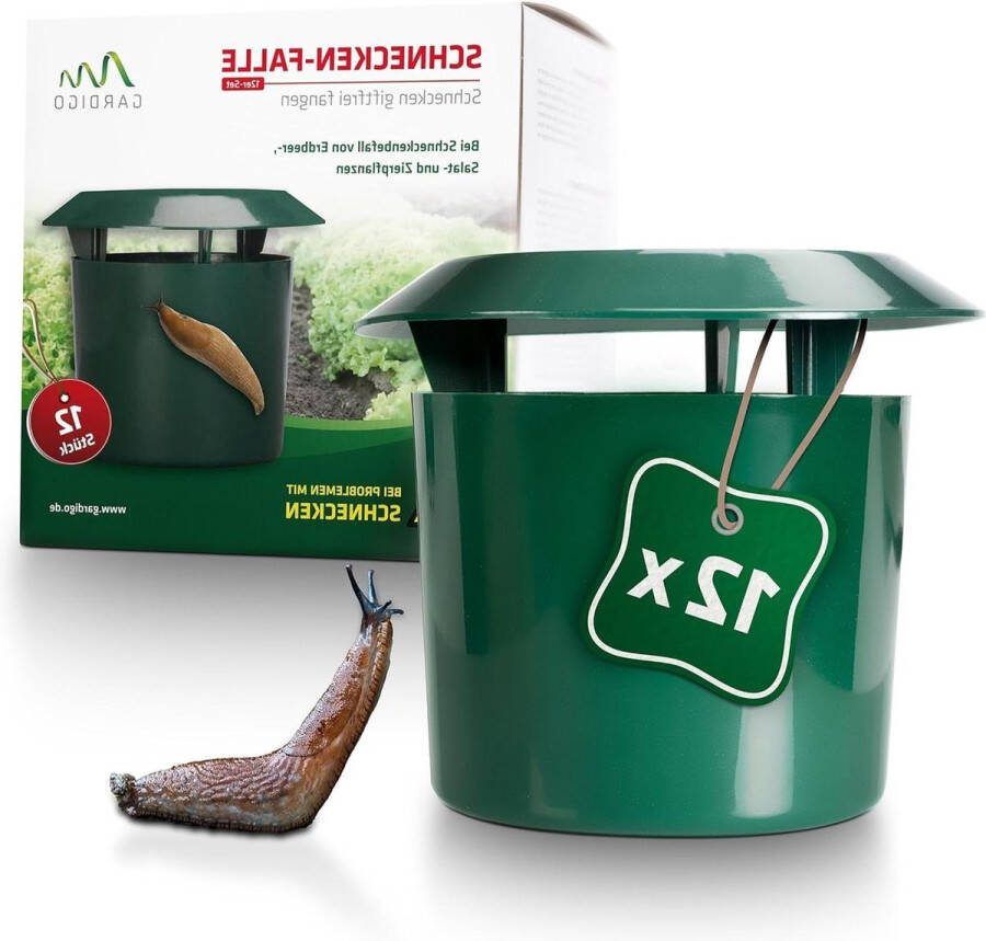 Snail Protection Trap Set of 12 I Organic Garden Snail Control I Hygienic & Environmentally Friendly Repellent