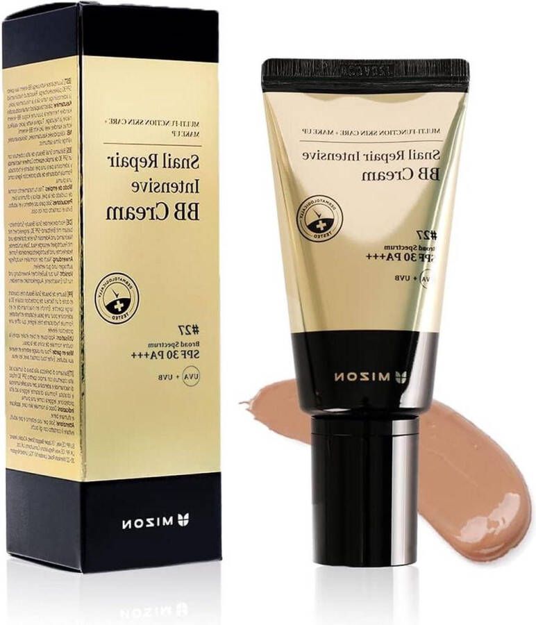 SNAIL REPAIR INTENSIVE BB CREAM [#27 DARKER BEIGE] K-Beauty Anti-aging Gezichtsverzorging Hoge Dekking Verheldert Hydrateert