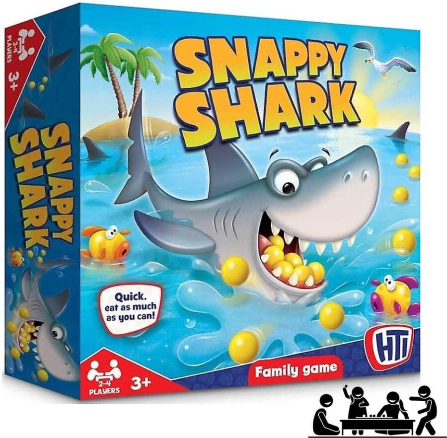 Snappy Shark Familie Spel Eet Zo Snel en Veel Als Je Kan! Max. 4 Spelers 3+