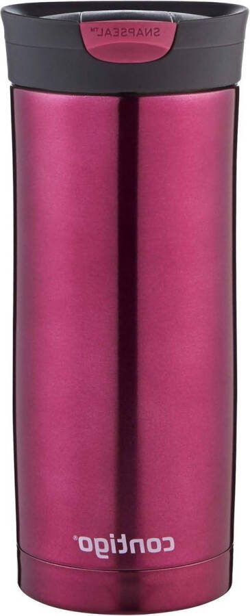 Snapseal thermosbeker roestvrijstalen isoleerbeker-koffie-to-go lekvrij lang warmhoudend vaatwasserbestendig BPA-vrij deksel 470 ml