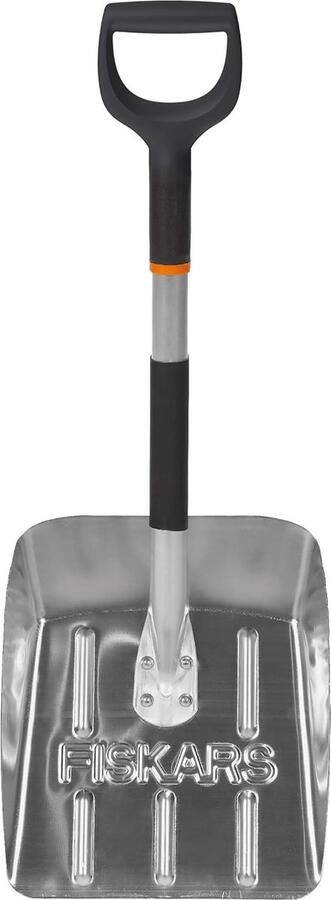 Sneeuwschep lengte: 71 cm aluminium zwart zilver